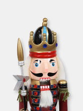Load image into Gallery viewer, Sunnydaze Gustav the Great Indoor Christmas Nutcracker Statue - 15 in