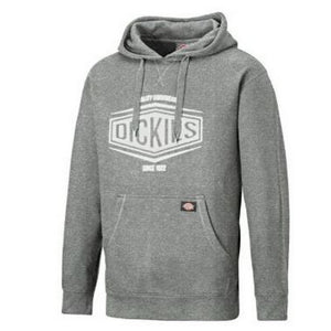 Dickies Adults Unisex Rockfield Branded Hoodie (Gray Marl)