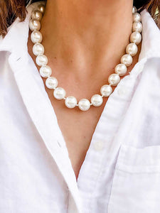 Eleanor Beaded Pearl Necklace
