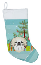 Load image into Gallery viewer, Christmas Tree And Pekingese Christmas Stocking