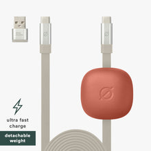 Load image into Gallery viewer, Flat + Weight Fast Charge USB-C Cable + Weight