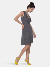 Load image into Gallery viewer, Chloe A-Line Dress in Garden Gate Black