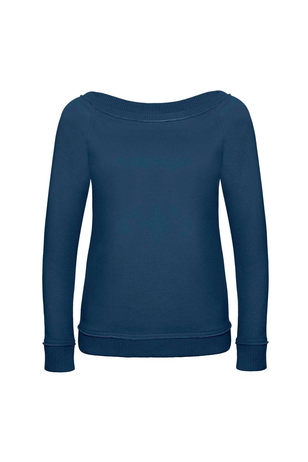 B&C Denim Womens/Ladies Invincible Raglan Sweatshirt (Deep Indigo)