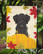 Load image into Gallery viewer, 11&quot; x 15 1/2&quot; Polyester Black Labrador Thanksgiving Garden Flag 2-Sided 2-Ply