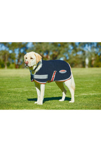 Weatherbeeta Therapy-tec Fleece Dog Coat (Black/Silver/Red) (31.5in) (31.5in)