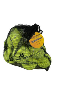 Sportspet Dog Tennis Balls (Pack Of 12) (Yellow) (Medium 2.6in)