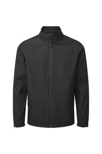 Mens Recycled Wind Resistant Soft Shell Jacket - Black