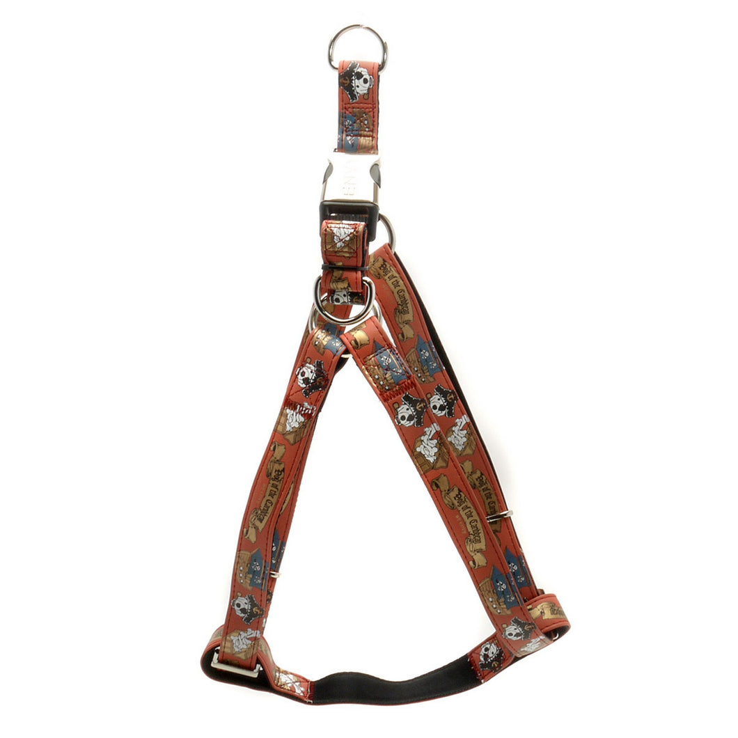 James & Steel Envy Pirate Design Dog Harness (Red) (0.9in x 23.6-39.3in)