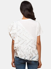 Load image into Gallery viewer, Cleo Asymmetrical Ruffled Overlay Top