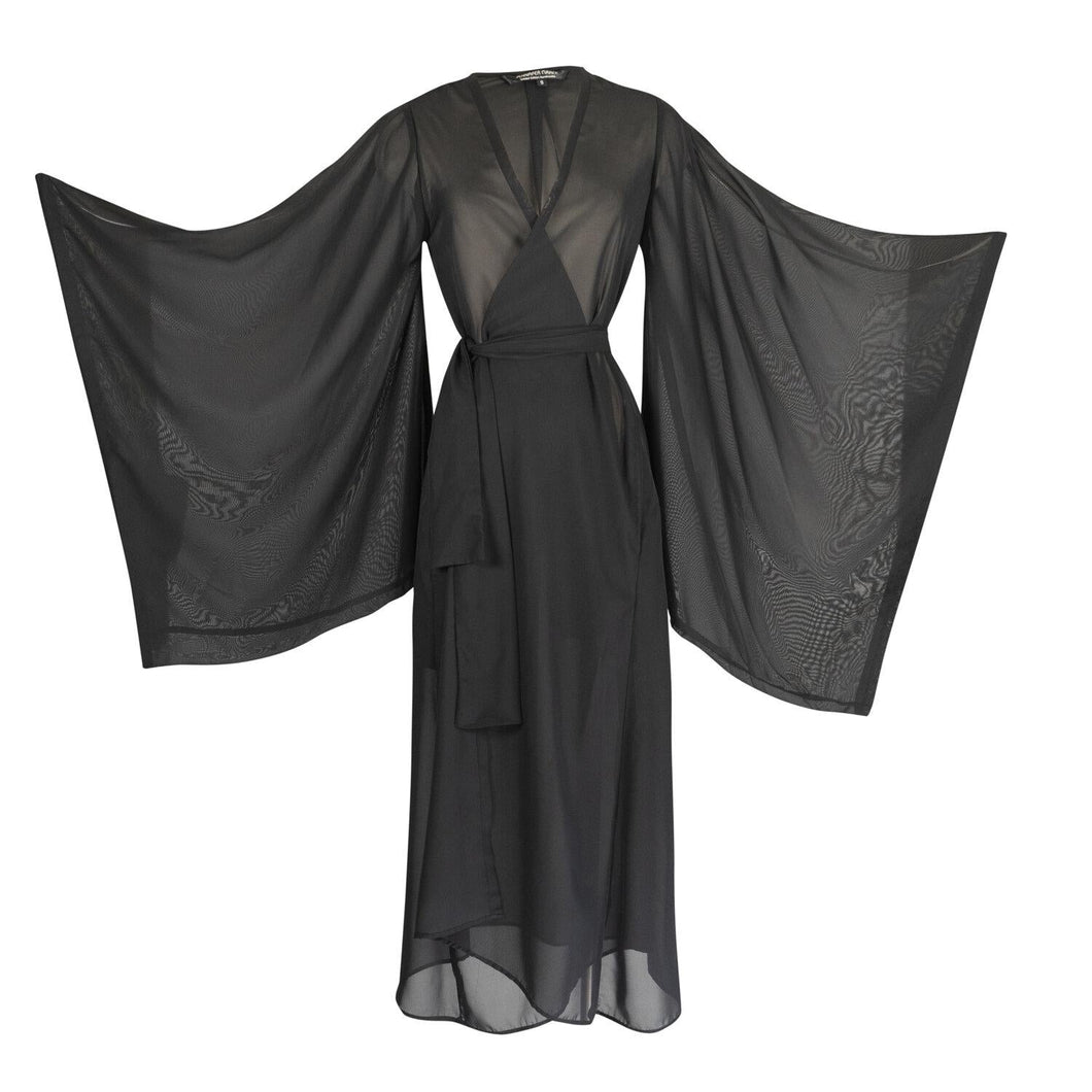 Black Sheer Kimono