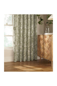 Furn Irwin Woodland Design Ringtop Eyelet Curtains (Pair) (Sage) (90x54in)