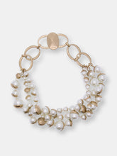 Load image into Gallery viewer, Half Moon Pearl Statement Necklace