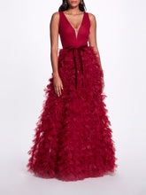 Load image into Gallery viewer, Plunging A-Line Gown - Red