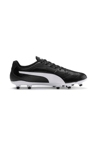 Mens Monarch FG Leather Rugby Boots - Black/White