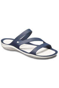 Womens/Ladies Swiftwater Slip On Sandals - Navy/White