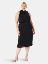 Load image into Gallery viewer, Victoria Dress in Luxe Jersey Black (Curve)