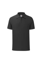 Load image into Gallery viewer, Fruit Of The Loom Mens Iconic Pique Polo Shirt (Black)