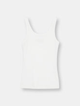 Load image into Gallery viewer, Scoop Neck Tank in White