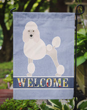 Load image into Gallery viewer, Miniature Poodle Welcome Garden Flag 2-Sided 2-Ply