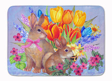 Load image into Gallery viewer, 19 in x 27 in New Beginnings II Easter Rabbit Machine Washable Memory Foam Mat