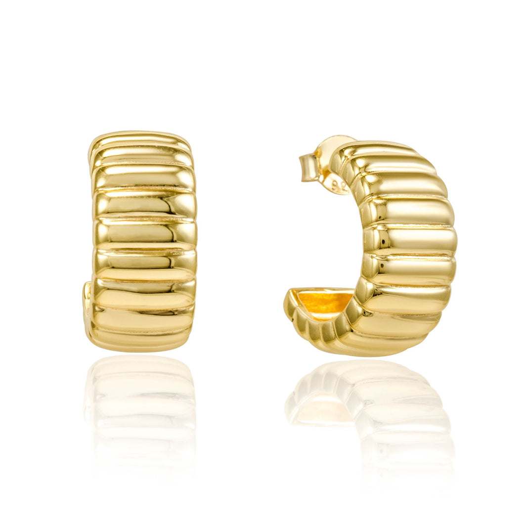 Kate Hoop 14K Gold Vermeil Post Earrings