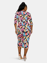 Load image into Gallery viewer, Akira Graffiti Midi Dress