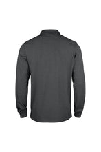 Load image into Gallery viewer, Clique Mens Classic Lincoln Long-Sleeved Polo Shirt (Black/Gray)
