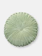 Load image into Gallery viewer, Velvet Round Cushion - Pistachio Green - 16 Inch
