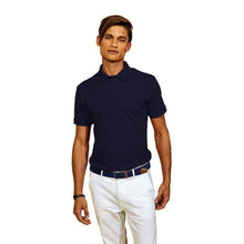 Load image into Gallery viewer, Asquith &amp; Fox Mens Super Smooth Knit Polo Shirt (Navy)