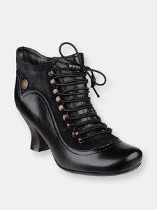 Womens/Ladies Vivianna Lace Up Boots - Black