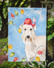 Load image into Gallery viewer, 11 x 15 1/2 in. Polyester Christmas Lights Wheaten Terrier Garden Flag 2-Sided 2-Ply