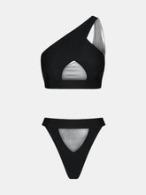 Load image into Gallery viewer, Shark Bay Bikini In Liquid Silver Reversible