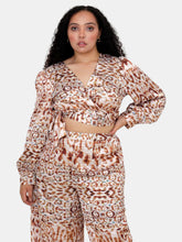 Load image into Gallery viewer, Snow Leopard Isa Wrap Top