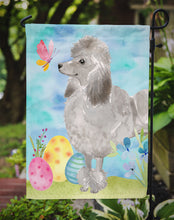 Load image into Gallery viewer, 11 x 15 1/2 in. Polyester Grey Standard Poodle Easter Garden Flag 2-Sided 2-Ply