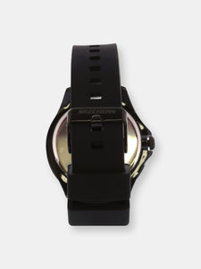Skechers Watch SR5008 Rosencrans, Quartz Analog Display, Water Resistant, Silicone Band, Black