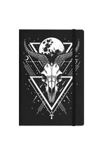 Load image into Gallery viewer, Grindstore Lunar Skull Notebook (Black/White) (A5)
