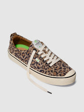 Load image into Gallery viewer, OCA Low Stripe Leopard Print Suede Sneaker Women