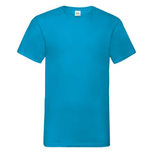 Load image into Gallery viewer, Mens Valueweight V-Neck T-Short Sleeve T-Shirt - Azure Blue