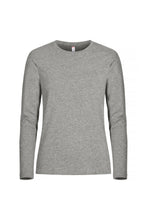 Load image into Gallery viewer, Womens/Ladies Melange Long-Sleeved T-Shirt - Gray