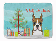Load image into Gallery viewer, 19 in x 27 in Christmas Tree and Boxer Machine Washable Memory Foam Mat
