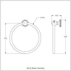 Mambo Collection Towel Ring