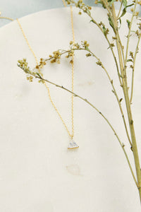 Triangle Solitaire Necklace