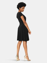 Load image into Gallery viewer, Sweetheart A-Line Dress in Black Crepe