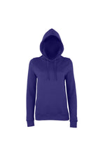 Load image into Gallery viewer, AWDis Just Hoods Womens/Ladies Girlie College Pullover Hoodie (Purple)