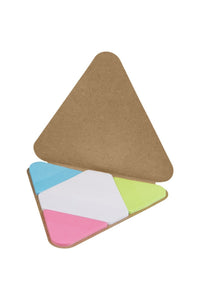Bullet Triangle Sticky Note Pad (Brown) (One Size)