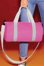Load image into Gallery viewer, Mini Barrel Bag - Classic Pink/White