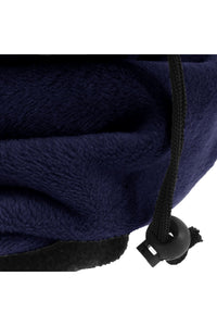 FLOSO Womens/Ladies Multipurpose Fleece Neckwarmer Snood / Hat (Navy)