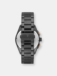 Maserati Men's Traguardo R8873612016 Black Stainless-Steel Quartz Dress Watch