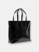Load image into Gallery viewer, Cabas Tote Bag (Black Croc)