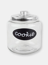 Load image into Gallery viewer, Glass Cookie Jar with Metal Top